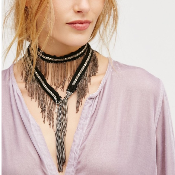 Free People Jewelry - Free People | Chain Fringe Wrap Bolo